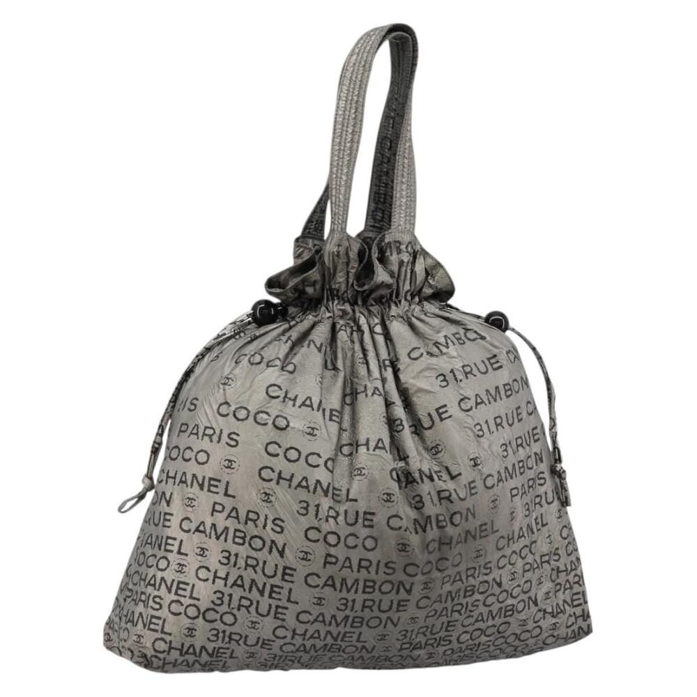 Chanel Coated Canvas Unlimited Tote Bag Silver